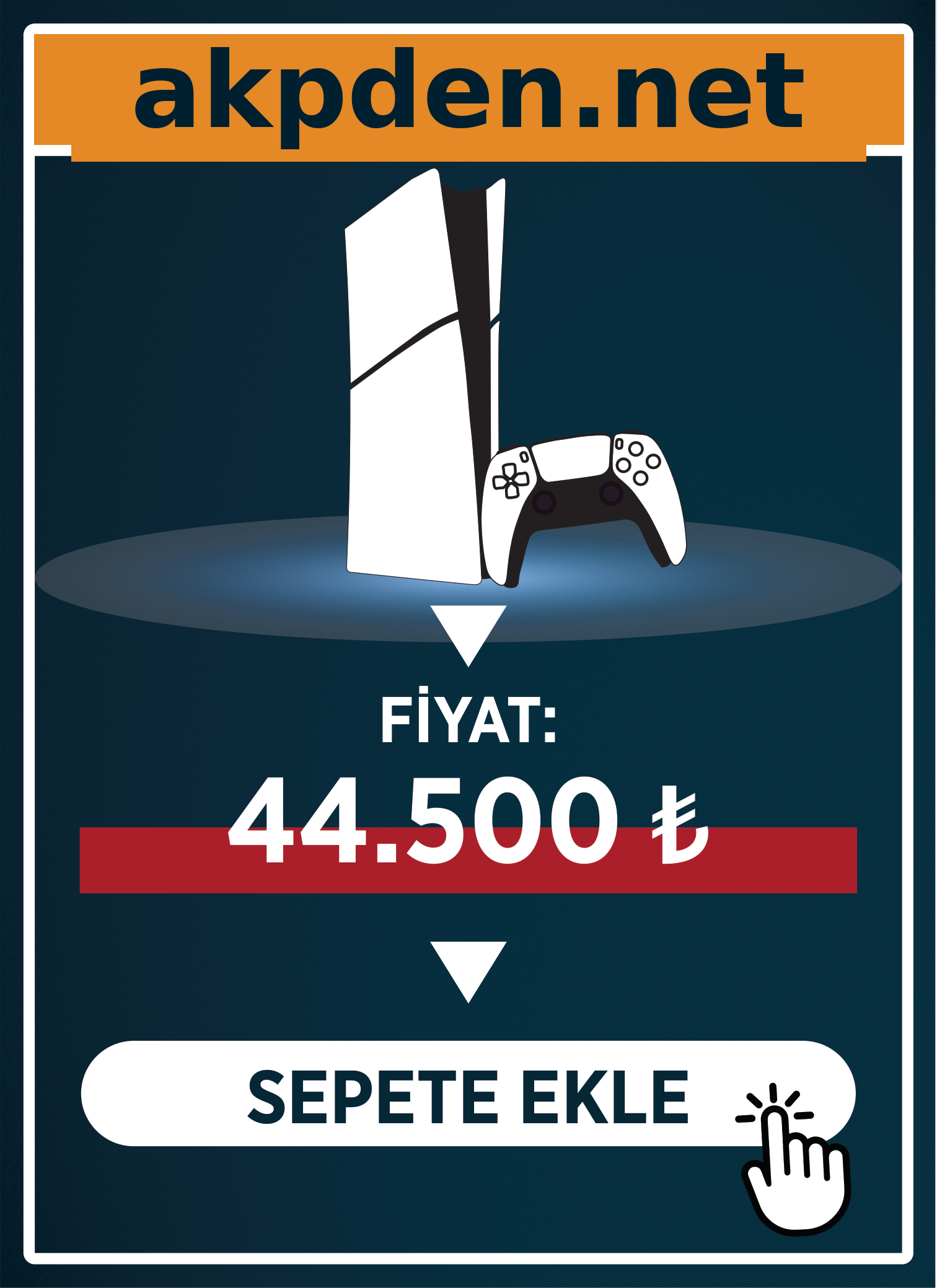 Oyun konsolu etiket fiyatı: ₺ 44.500